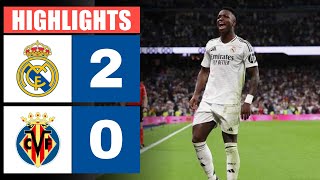 🔴 Resumen  Real Madrid vs Villarreal 2  0  HIGHLIGHTS  LaLiga 202425 [upl. by Libenson]