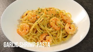 EASY SPICY GARLIC SHRIMP PASTA RECIPE SHRIMP SCAMPI [upl. by Crocker]