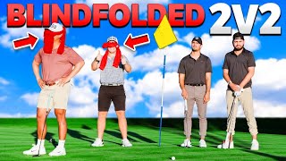 We Played A Match Against 2 Pro Golfers But They Were Blindfolded [upl. by Anina]