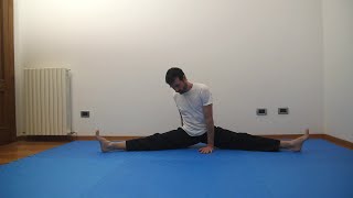 Esercizi di stretching a terra per le gambe  tutorial  migliorare elasticità spaccata split [upl. by Hoebart603]