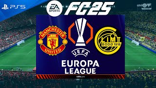 FC 25 Manchester United vs Bodo Glimt  Europa League 202425  PS5 [upl. by Niryt]