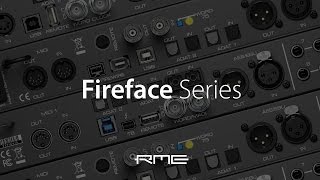 RME Audio Fireface Series [upl. by Fagen]