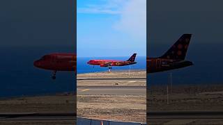 Brussels Airlines red devils and red flames Airbus A320214 0OSNO brusselsairlines airbus [upl. by Pasadis]