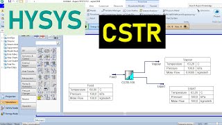 HYSYS 8 Continuous Stirred Tank Reactor CSTR [upl. by Etteraj]