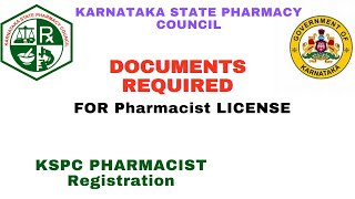 Documents Required for Pharmacist License KSPC pharmacy licence [upl. by Croner]