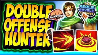 NEW BUILD Double Offense Hunter SOLO VS TRIOS  Realm Royale Reforged [upl. by Yojal789]