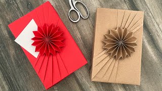 Gift Wrapping  Fancy Rosette  Paper Crafts [upl. by Scholem547]