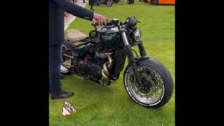 Triumph Custom Bobber bike sound britishmotorcycle Bobber triumph caferacer viral [upl. by Nashbar]