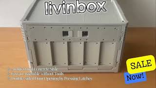 Innovative Folding Storage Box with Doublesided Door Opening [upl. by Royd129]