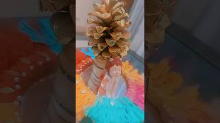 diy pine conedecorationideas youtubeshorts viralvideo [upl. by Aehtela]