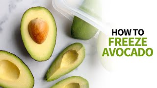 HOW TO FREEZE AVOCADOS  Frozen Avocado for Smoothies Guacamole amp More [upl. by Changaris]