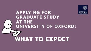 Graduate applications to Oxford What to expect once you apply [upl. by Deste]