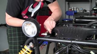 How to Build a Go Kart  26  Headlights [upl. by Htiderem]