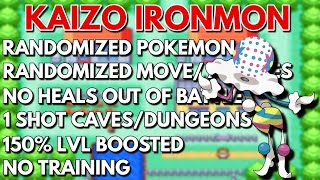 SLOW RUNNER HARDEST NUZLOCKE EVER FireRed NATDEX KAIZO IRONMON [upl. by Hgielrebma]