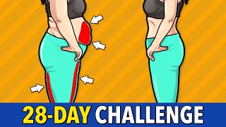 Take on the 28Day Challenge Legs Belly and Hips Transformation at Home [upl. by Seraphim]