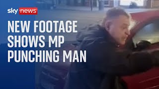 New footage shows Labour MP Mike Amesbury punching man multiple times [upl. by Epilef]