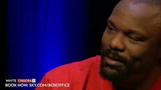 Wtf 🤣 Derek Chisora leaves Dillian Whyte stunned with laxative comment [upl. by Stephanie]