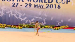 Dina Averina ribbon Sofia 2016 [upl. by Anilam234]