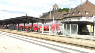 Bahnverkehr in Durlach Bahnhof [upl. by Simonsen]