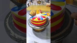 Mix fruit cake rainbow 🌈 design cake recipe ytshorts viralvideo recipe cake trending shorts [upl. by Alil]