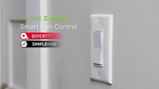 58446 ZWave InWall Smart Fan Control  Overview [upl. by Malamud]