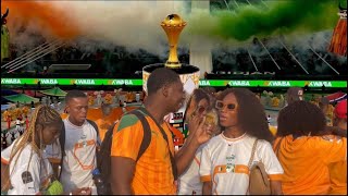 lambiance de la première journée de la coupe dAfrique des nations [upl. by Hgielrebma]