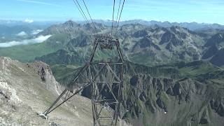 Téléphérique du Pic du Midi  La descente 12 en UltraHD 4K HDR [upl. by Anaili]