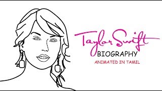 Taylor Swift  Biography in Tamil  Animated  Life story  Muhil [upl. by Drauode]