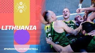 Lithuanias 🇱🇹 Men Olympic Team  3x3 Basketball [upl. by Verena]