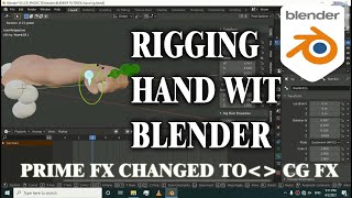 BLENDER ANIMATIONRIGGING HANDS WITH RIGIFY [upl. by Willms]