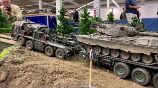 Intermodellbau 2021 Dortmund  scale 116 rc tanks  trucks  Reservistenkameradschaft Modellbau [upl. by Alemaj675]