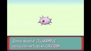 Pokémon Esmeralda  Wurmple evoluciona a Cascoon [upl. by Delainey]