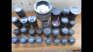 My current inventory of 35mm camera lenses [upl. by Nedearb]