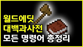 마인크래프트 월드에딧 대백과사전  월드에딧 명령어 총정리편 [upl. by Yremrej508]