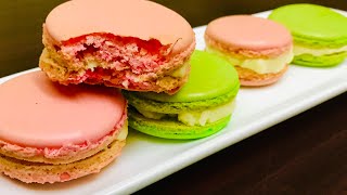 French MacaronsOnly 4 Ingredient Without Almond Flour Macarons Malayalam [upl. by Nerreg]