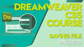 Dreamweaver CS5 tutorials in UrduHindi part 5 saving file [upl. by Macmillan240]