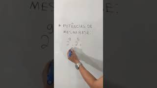 Multiplicação de potências de mesma base 2⁹  2⁵  ❓ [upl. by Nevah]