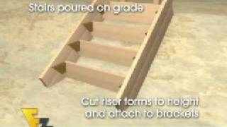 How to build concrete stairs the easy way [upl. by Woermer]