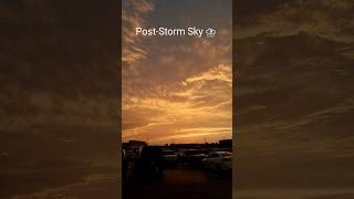 POSTSTORM SKY shorts thunderstorm sunset florida floridasunset [upl. by Robison985]