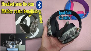 O melhor Headset SEM FIO BOM e BARATO Reviews BW06 igual G435 [upl. by Haiasi]