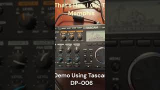 Demo using Tascam DP006 recorder tascam DP600 guitar acoustic [upl. by Kcirde]