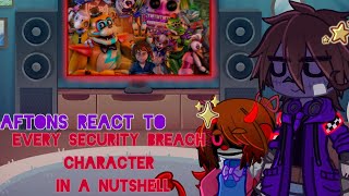 Aftons React to Every Security Breach Character in a nutshell  FNAF  GL2 [upl. by Goodspeed]