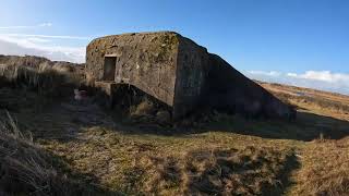 Nature walk Fanø Denmark WW2 bunkers [upl. by Eneleuqcaj599]