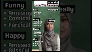 IELTS Tips  Top Synonyms [upl. by Ennis]