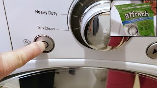 How to Clean the Washing Machine with Affresh tablets  DEMO [upl. by Damiani788]