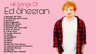 Ed Sheeran Top 20 Hits Song  Ed Sheeran Top 20 Most viewed Song  Ed Sheeran Top 20 Best Song [upl. by Nelo]