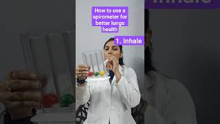 correct way of using spirometer  Better lungs health breathing exercise  COPD exercise [upl. by Parrie]