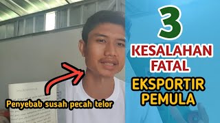 3 Kesalahan FATAL Eksportir Pemula yang harus dihindari [upl. by Aitekram996]