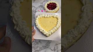 Heart Shape New York Cheesecake 🫶 baking cheesecake cake shorts [upl. by Ahcire556]