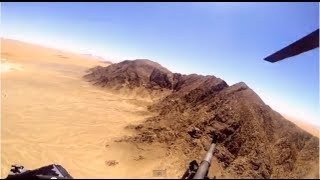 Chinook Helicopter Door Gunner in Afghanistan  Aerial Footage of Door Gunner Over Afghanistan [upl. by Derinna872]